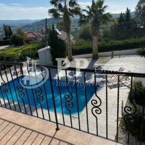 For Sale - 4 bedroom detached villa with lovely views in Parekklisia, Limassol