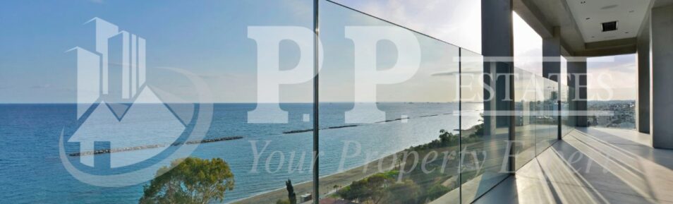 For Rent – 2 bedroom 2 bathroom beachfront apartment with unobstructed sea view in Limassol