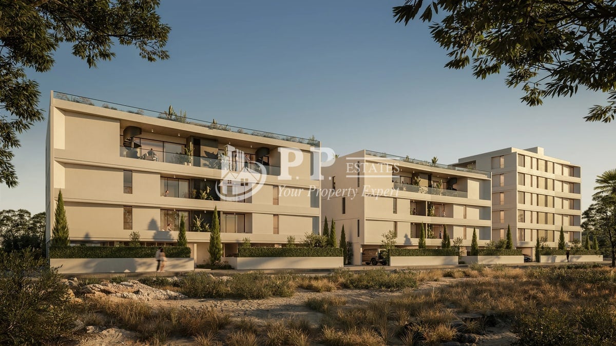 For Sale - Brand new 1 bedroom apartment, in a resort style building with private parking, in Germasogeia, Limassol